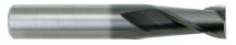 0.5 MM 2 FLUTE END MILL 3MM SHANK TiAlN COATED