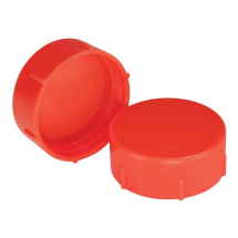 (PKT-250) M24x1.5 RED LDPE THREADED CAPS