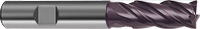 Guhring 5535 Unequal Helix End Mill Fire coated - Flatted Shank