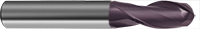 Guhring 5585 Ball Nose 2-Fluted Slot Drill Fire Coated