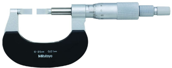 Blade Micrometer, Hardened Ste 0-25mm, 0,75mm Blade