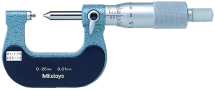 Screw Thread Micrometer 0-25mm, 0,6-0,9mm/44-28TPI