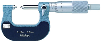 Screw Thread Micrometer 50-75mm, 1-1,75mm/24-14TPI