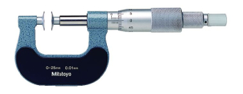 Disc Micrometer, Non-Rotating 0-25mm, Full Faced, Disk=14,3m