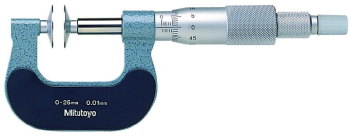 Disc Micrometer, Non-Rotating 0-25mm, Disk=20mm