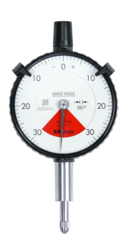 Dial Indicator, Flat Back, AGD 0,06Inch, 0,001Inch, One Revo., Dust