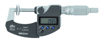Digital Disc Micrometer IP65 Inch/Metric, 0-1Inch, Disk=20mm