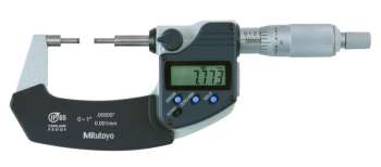 Digital Spline Micrometer IP65 Inch/Metric, 0-1Inch, 2mm Measuri