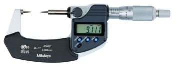 Digital Point Micrometer IP65 Inch/Metric, 1-2Inch, 15° Tip