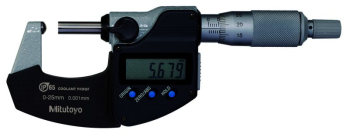 Digital Tube Micrometer, Spher Inch/Metric, 0-1Inch, IP65