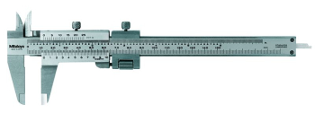 Vernier Caliper, Fine Adjustme 0-130mm, 0,02mm, Metric/Inch
