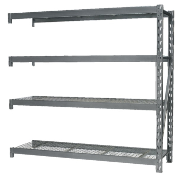 Heavy-Duty Racking Extension Pack with 4 Mesh Shelves 640kg