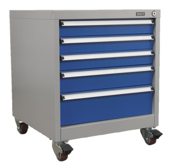 Mobile Industrial Cabinet 5 Drawer
