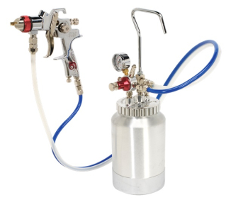 HVLP Pressure Pot System with Spray Gun & Hoses 1.7mm Set-Up