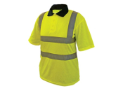 SCAN HI-VIS YELLOW POLO SHIRT - LARGE