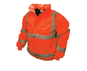 SCAN HI-VIS BOMBER JACKET ORANGE - LARGE