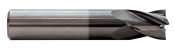 2.5 MM 4 FLUTE STUB END MILL TiAlN COATED