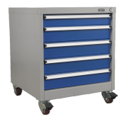 Premier Industrial Mobile Ind ustrial Cabinet 5 Drawer