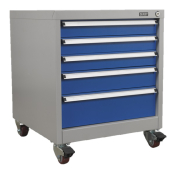 Premier Industrial Mobile Ind ustrial Cabinet 5 Drawer
