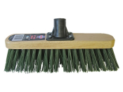 FAI/FULL STIFF GREEN BROOM 12IN THREADED