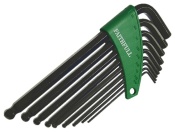 FAI/FULL HEX KEY SET (9) A/F LONG ARM BALLEND